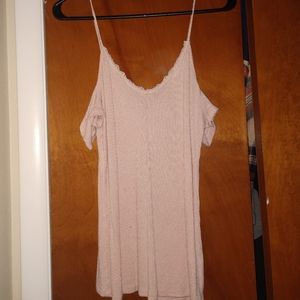 Cold shoulder tank top